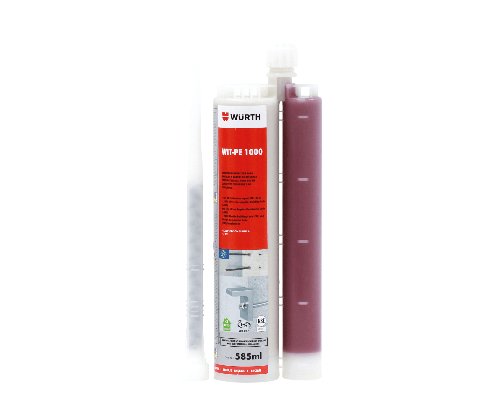 ANCLAJE QUIMICO WIT PE 1000 - 595 ML