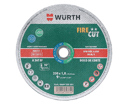 DISCO DE CORTE FIRE CUT ACERO INOX DE 9"X1/8"X7/8"