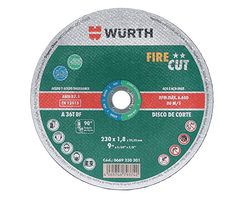 DISCO DE CORTE FIRE CUT ACERO INOX DE 9"X1/8"X7/8"